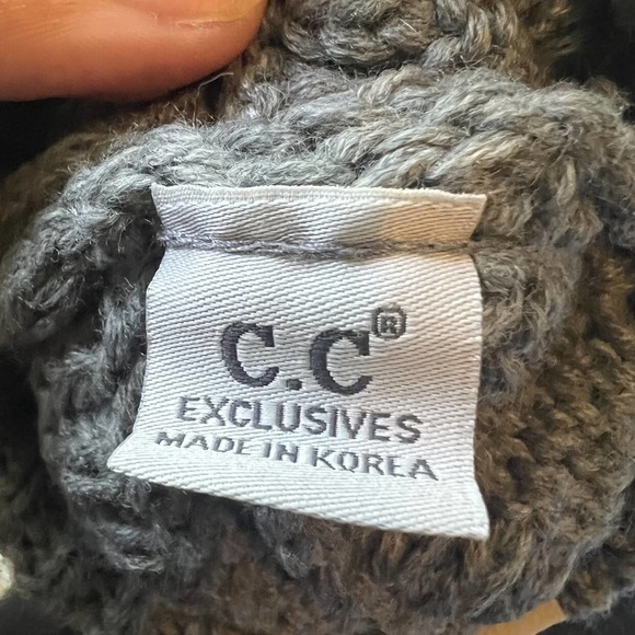 C.C. Cable Knit Baby Beanie - Picture 3 of 3